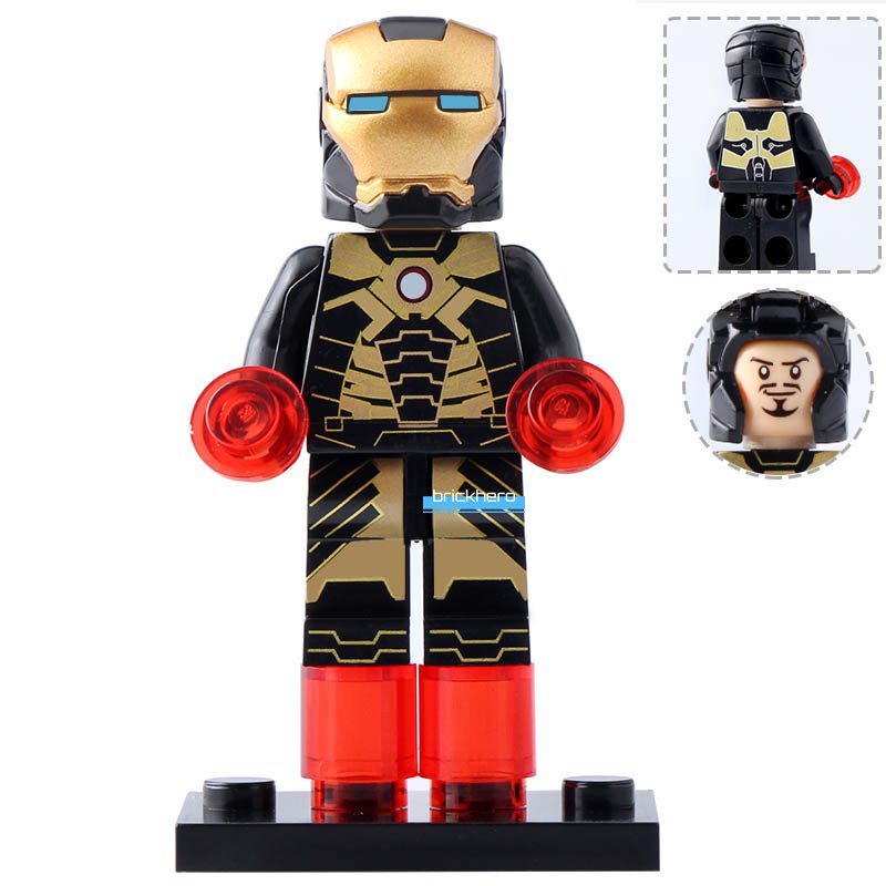 Iron Man Armor Mark XLI Bones MCU Iron Man 3 (2013) Lego Custom Minifigure Brick Toys Gift