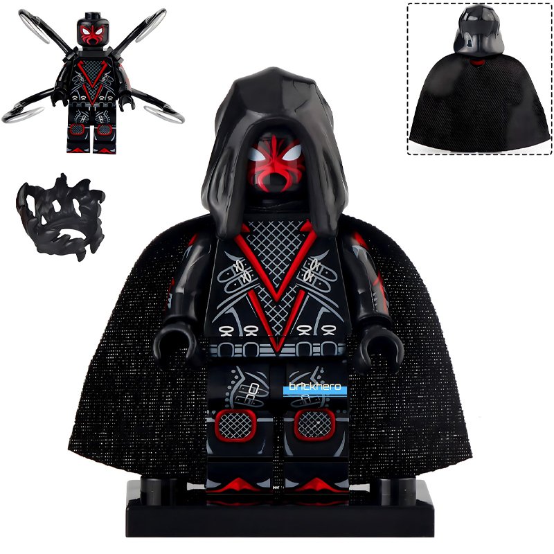 Shadow-Spider Suit Marvel's Spider-Man 2 Game (2023) Lego Custom Minifigure Brick Toys Gift