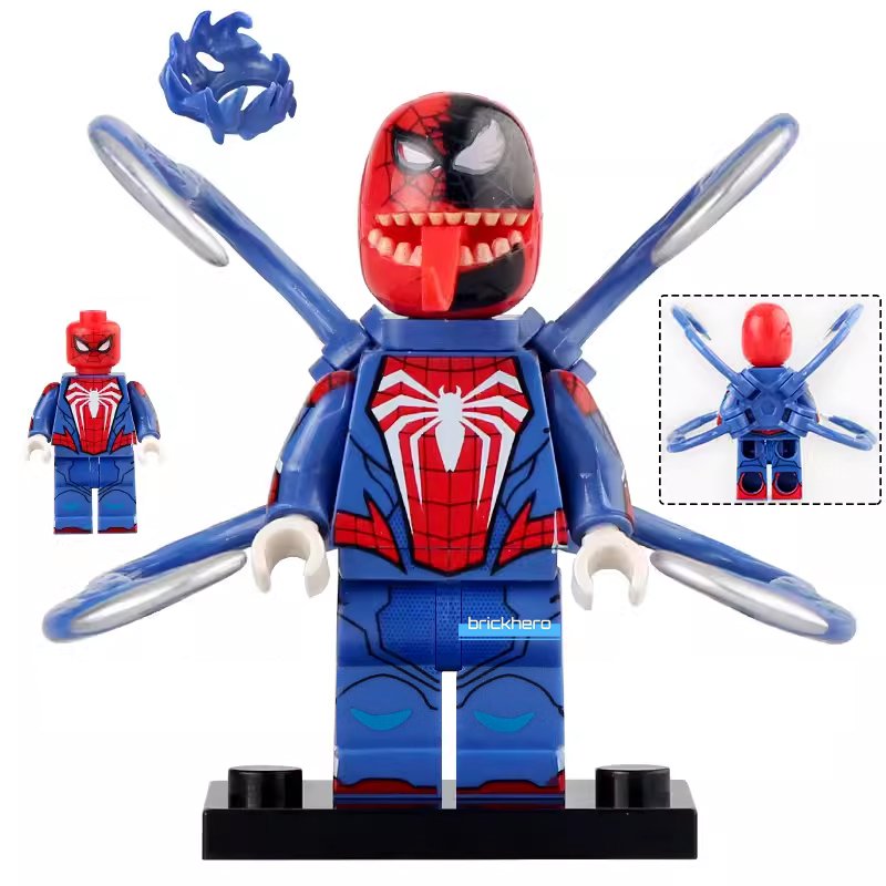 Spider-man Venom Marvel's Spider-Man 2 Game PS5 (2023) Lego Custom Minifigure Brick Toys Gift