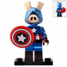 Captain Hamerica Marvel Comic Ultimate Civil War Spider-Ham #1 Lego Custom Minifigure Brick Toys