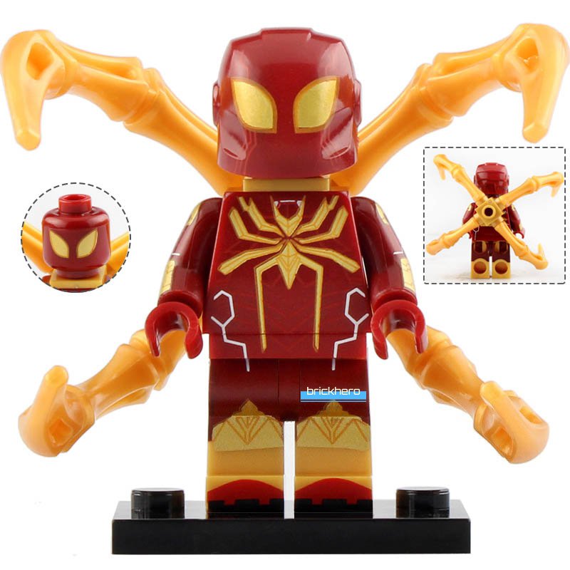Iron Spider MCU Spider-Man Far From Home Lego Custom Minifigure Brick Toys Gift