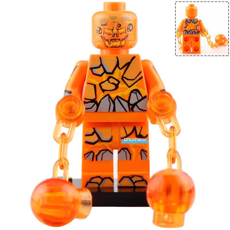 Molten Man MCU Spider-man Far From Home (2019) Lego Custom Minifigure Brick Toys Gift
