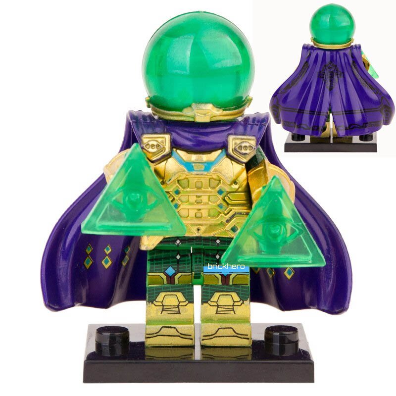 Mysterio MCU Spider-man Far From Home (2019) Lego Custom Minifigure Brick Toys Gift