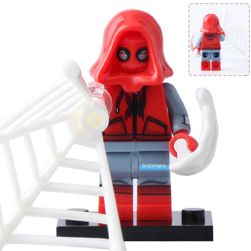 Spider-Man (Home Made Suit) MCU Spider-Man Homecoming 2017 Lego Custom Minifigure Brick Toys Gift