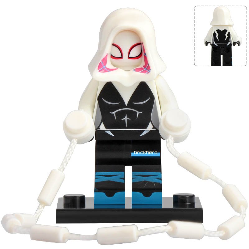 Ghost Spider Animated Spider-Man Into the Spider-Verse (2018) Lego Custom Minifigure Brick Toys Gift