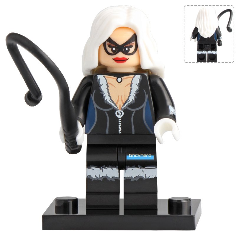 Black Cat (Bronze Age) Marvel Comic Superhero Lego Custom Minifigure Brick Toys