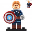 Captain America (Winter Soldier) MCU Superhero Lego Custom Minifigure Brick Toys