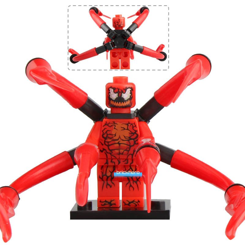 Carnage Marvel Universe Super Heroes Lego Compatible Minifigure Brick Toys Gift