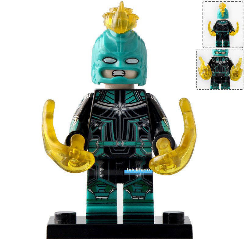 Carol Danvers (Kree Starforce) MCU Captain Marvel (2019) Lego Custom Minifigure Brick Toys Gift