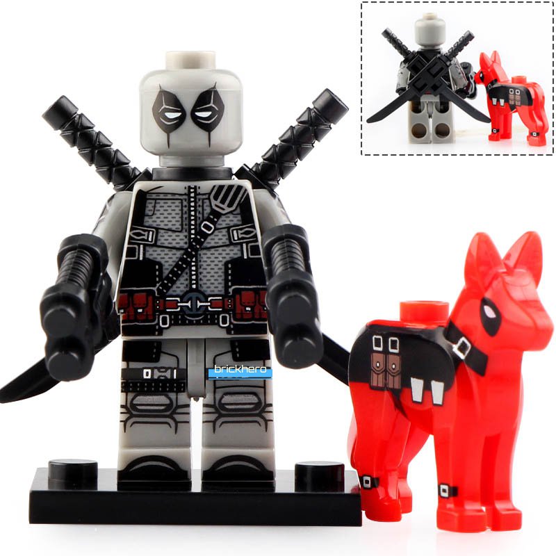 Deadpool (Deadpool 2 Ash-covered) Marvel Superheroes Lego Minifigure Brick Toys