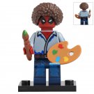 Deadpool Bob Ross Marvel Super Heroes Lego Custom Minifigure Brick Toys Gift