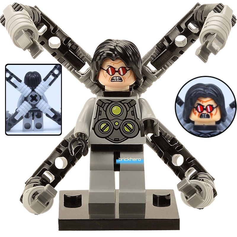 Doc Ock (Spider-Man PS4) Marvel Super Heroes Lego Custom Minifigure Brick Toys