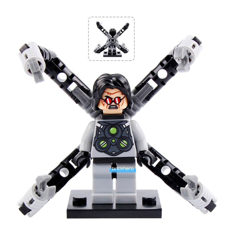 Doctor Octopus (Ultimate Spider-Man) Superhero Lego Custom Minifigure Brick Toys