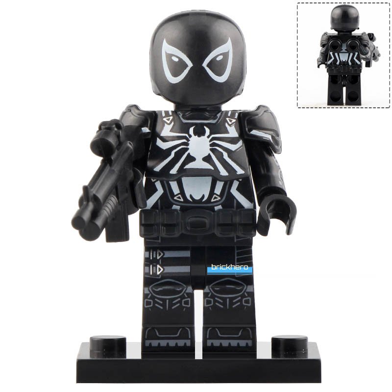 Flash Thompson (Agent Venom) Marvel Comic Super Heroes Lego Custom Minifigure Brick Toys
