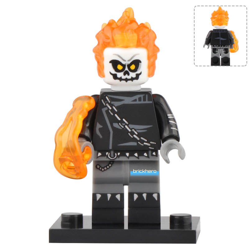 Ghost Rider (Modern Age) Marvel Comic Superheroes Lego Custom Minifigure Toys