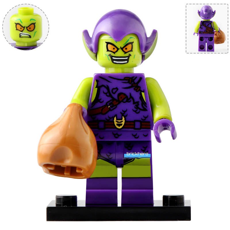 Green Goblin Marvel Comics Super Heroes Lego Custom Minifigure Brick Toys Gift
