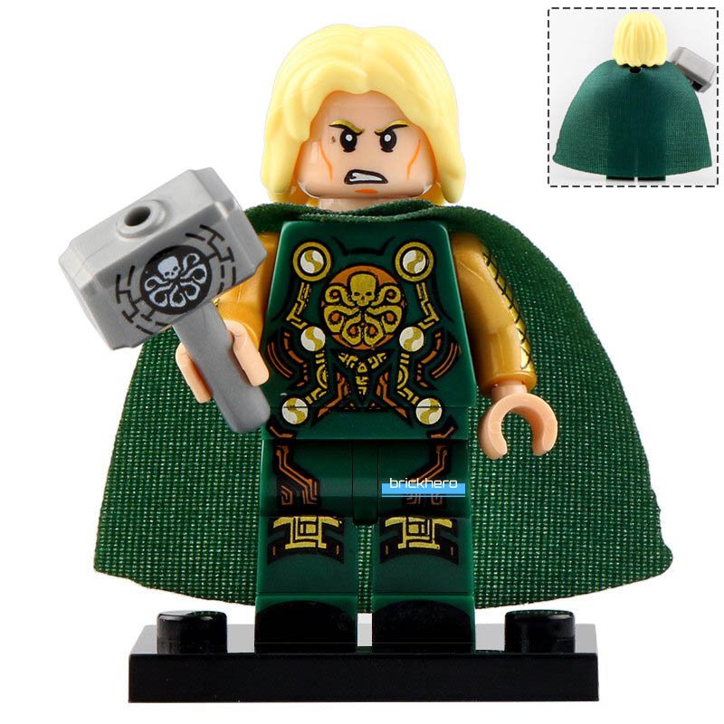 Hammer (Hydra Thor) Marvel Comics Super Heroes Lego Custom Minifigure Brick Toys