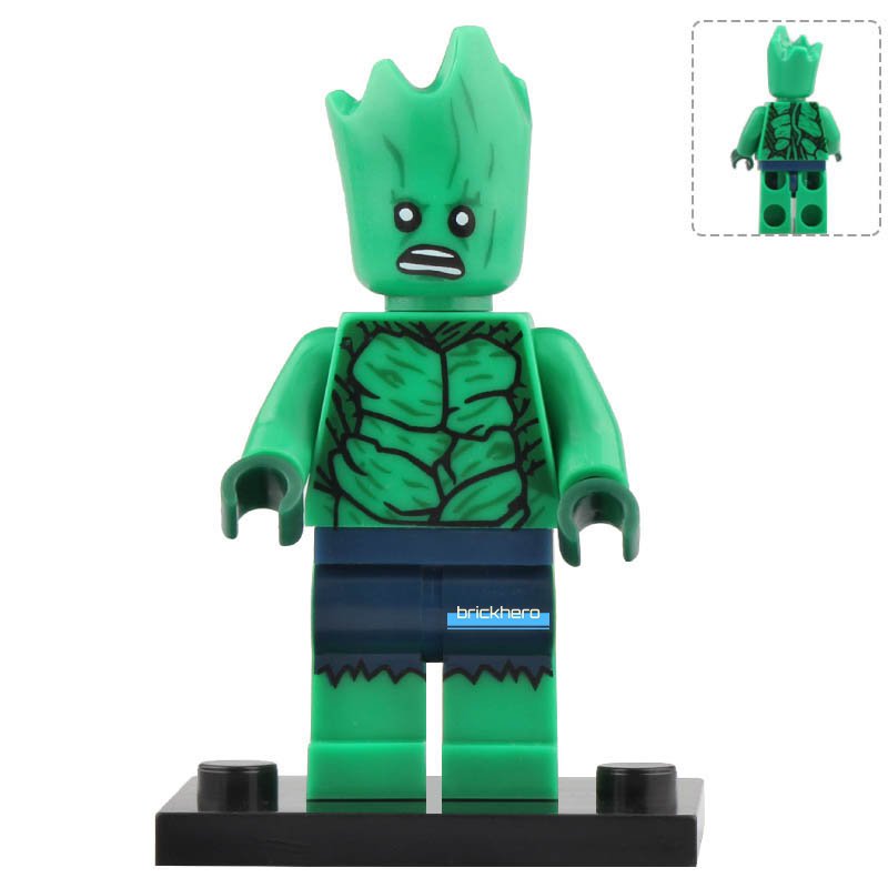 Hulk Groot Marvel Super Heroes Lego Custom Minifigure Brick Toys Gift