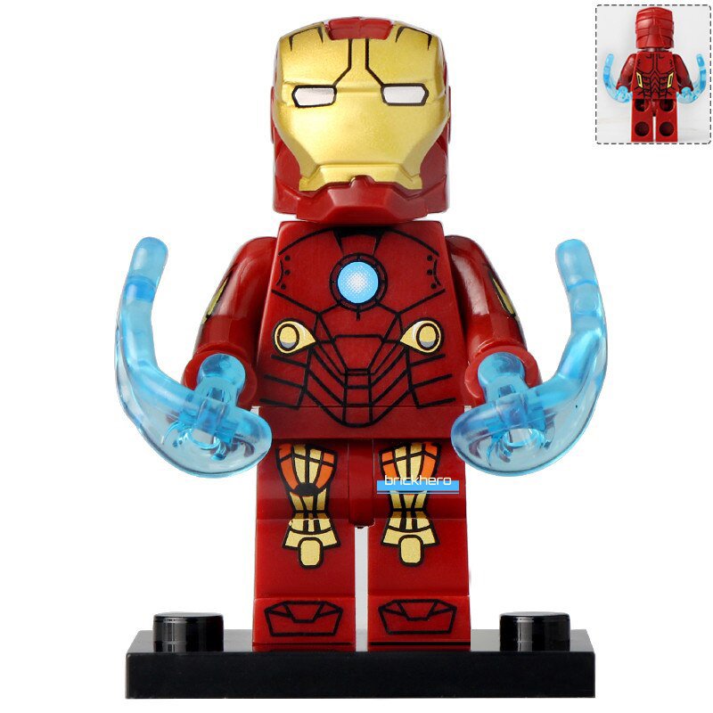 Iron Man Armor Mark 10 Marvel Superheroes Lego Custom Minifigure Brick Toys Gift