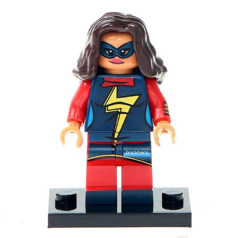 Ms Marvel (Kamala Khan) MCU Super Heroes Lego Custom Minifigure Brick Toys