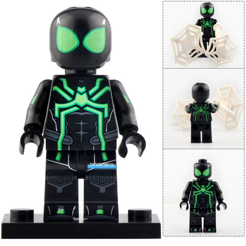 Spider-man (Stealth Suit) Big Time Marvel Comic Lego Minifigure Brick Toys Gift