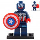 Symbiote Captain America Marvel Comic Super Heroes Lego Custom Minifigure Toys