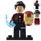 Tony Stark Marvel Universe Super Heroes Lego Custom Minifigure Brick Toys Gift