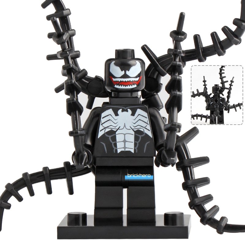Venom (Secret Wars) Marvel Comic Superheroes Lego Custom Minifigure Brick Toys