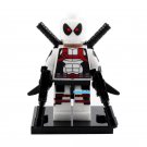 X-Force Deadpool White Suit Marvel Superhero Lego Custom Minifigure Brick Toys