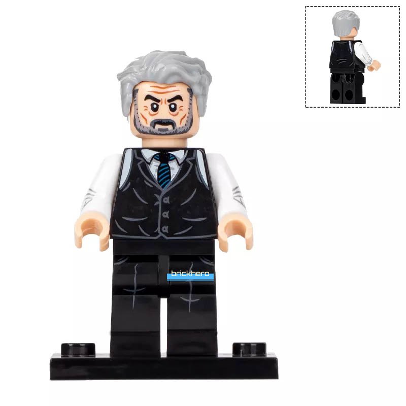 Alfred Pennyworth LEGO Custom Minifigure &acirc;�� Inspired by The Batman (2022) Brick Toys Gift