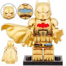 Batman (XE Suit Gold) Batman Arkham Origins Lego Custom Minifigure Brick Toys