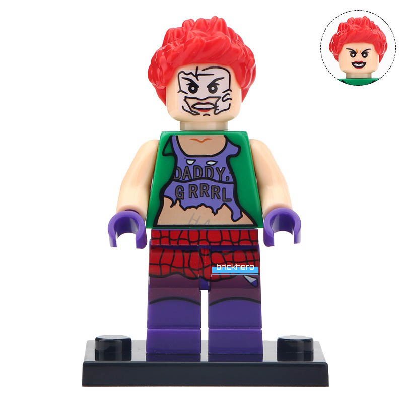 Duela Dent (Joker's Daughter) DC Multiverse Lego Custom Minifigure Brick Toys