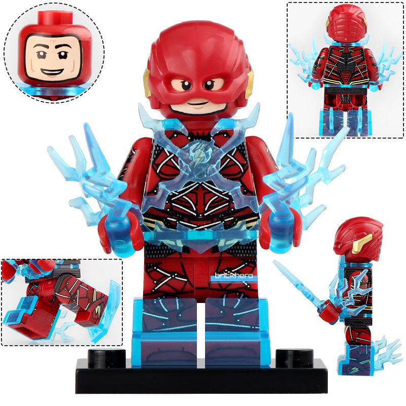 Flash DCEU Justice League Lego Custom Minifigure Brick Toys Gift