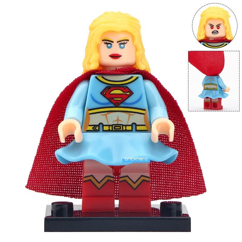 Supergirl DC Comic Super Heroes Lego Custom Minifigure Brick Toys Gift