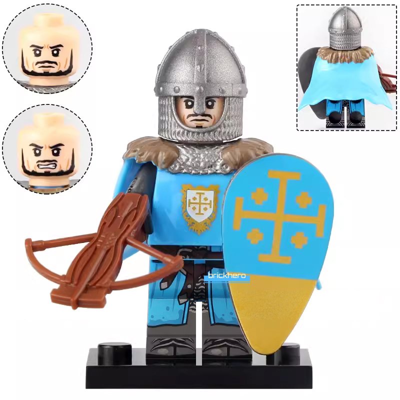 Knights of Jerusalem Medieval Castle Kingdoms Lego Custom Minifigure Brick Toys