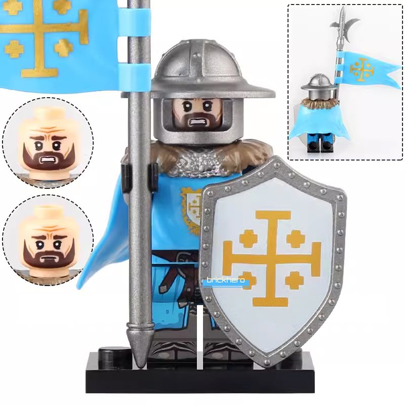 Medieval Castle Kingdoms Knights of Jerusalem Lego Custom Minifigure Brick Toys