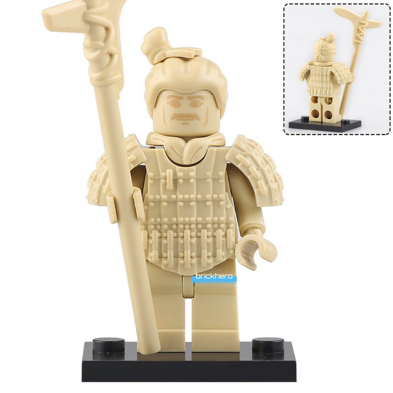 Qin Dynasty Ancient Terra Cotta Warrior Lego Custom Minifigure Brick Toys Gift