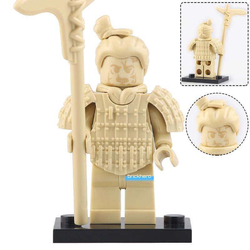 Terra-Cotta Warrior Qin Dynasty Army Lego Custom Minifigure Brick Toys Gift