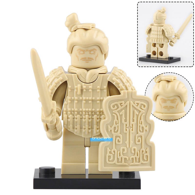 The Terra Cotta Warrior Qin Empire Army Lego Custom Minifigure Brick Toys Gift