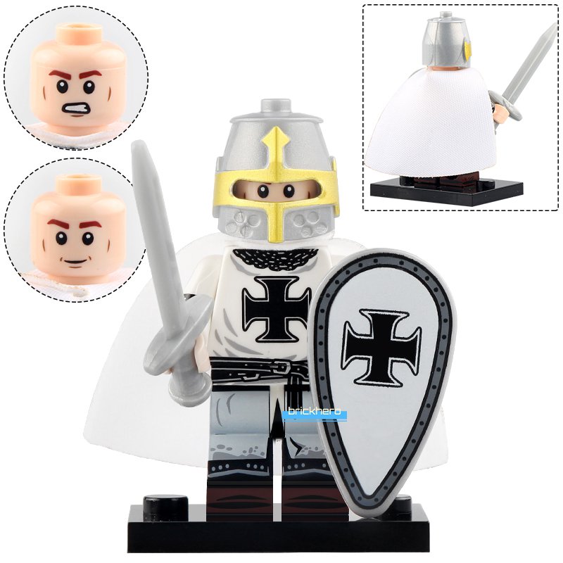 Castle Teutonic Knight Lego Custom Minifigure Brick Toys Gift