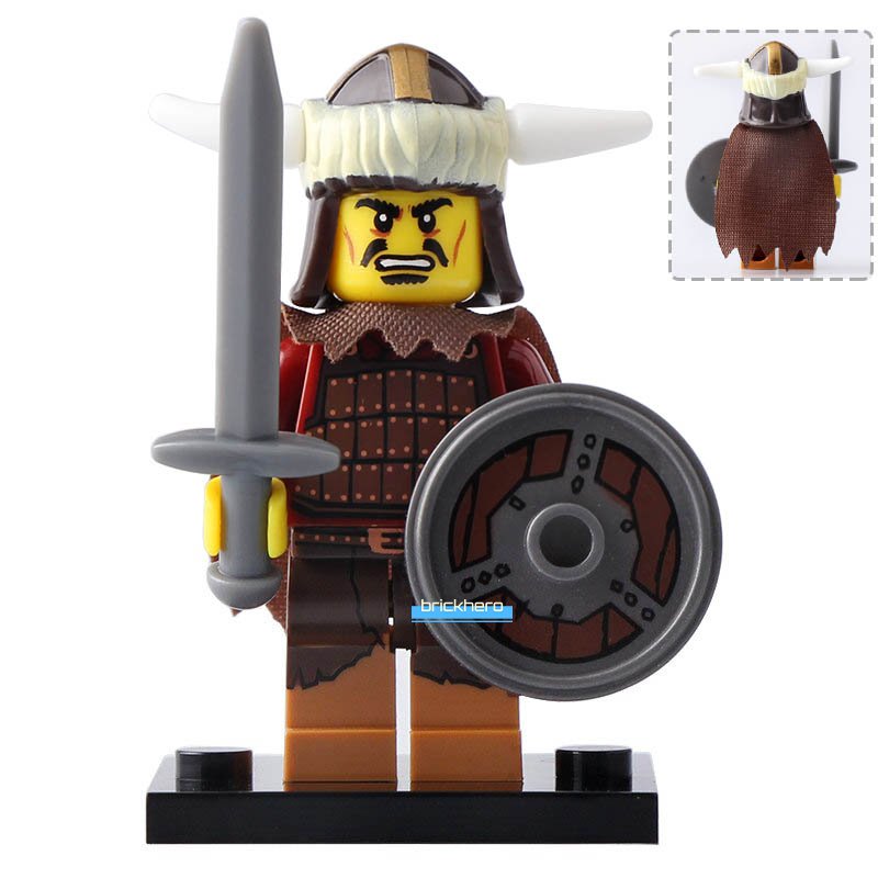 Hun Warrior CMF Series 12 Lego Custom Minifigure Brick Toys Gift