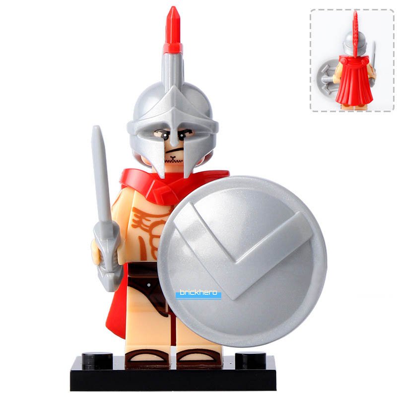 Medieval Castle Spartacus King Leonidas Lego Custom Minifigure Brick Toys Gift
