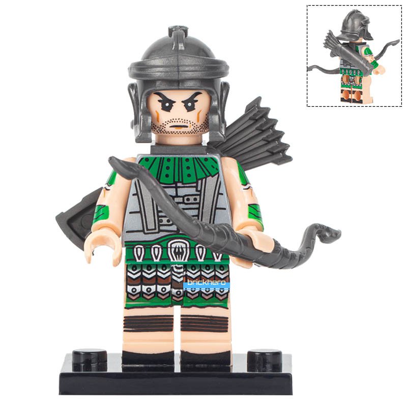 Roman Archer Ancient Warriors Lego Custom Minifigure Brick Toys Gift
