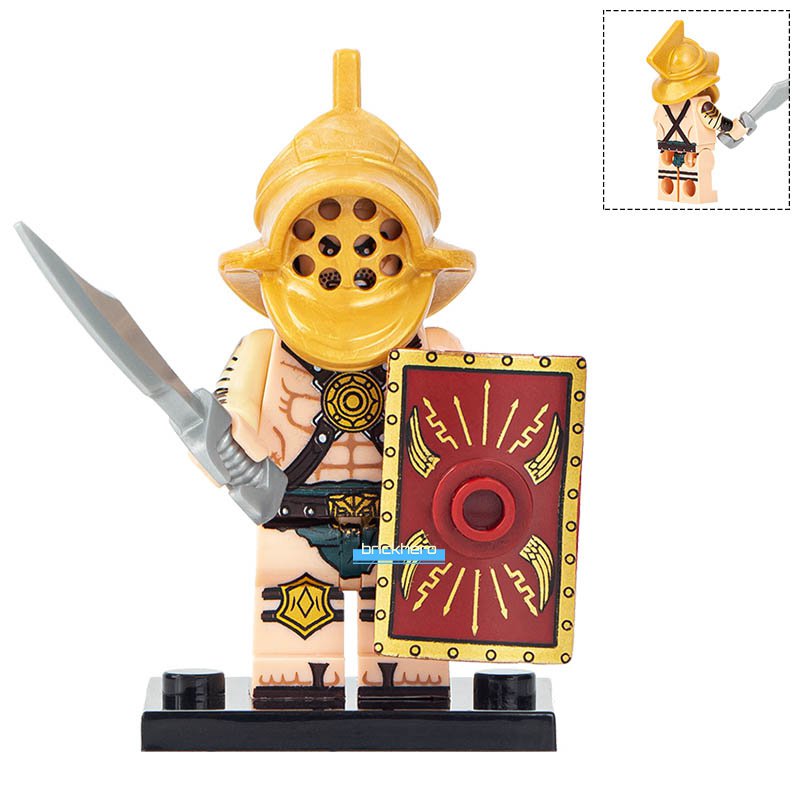 Roman Gladiator Ancient Warriors Lego Custom Minifigure Brick Toys Gift