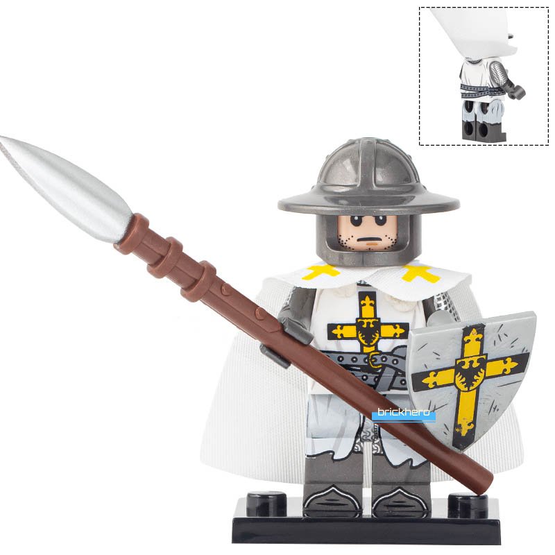 Teutonic Knight Ancient Warriors Lego Custom Minifigure Brick Toys Gift