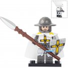 Teutonic Knight Ancient Warriors Lego Custom Minifigure Brick Toys Gift
