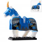 Castle Crowns Gold Knight Horse Barding Armor Lego Custom Minifigure Brick Toys
