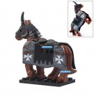 Castle Knights Hospitaller Charger Horse Lego Custom Minifigure Brick Toys Gift