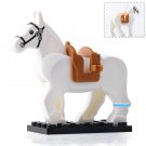 Medieval Castle Kingdoms White Horse Lego Custom Minifigure Brick Toys Gift
