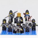 Castle Fantasy Era Black Falcon Knights Lego Custom Minifigure Brick Toys 8Pcs